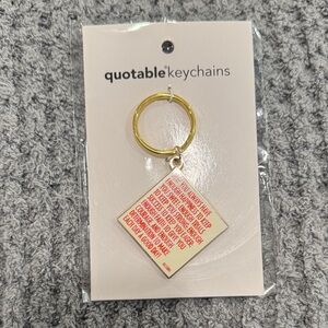 Quotable Keychains Blessing Gold Keyring